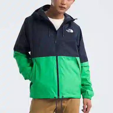 The North Face Antora Novelty Rain Jacket Navy Blue/Emerald Green