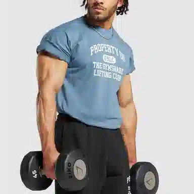 GYMSHARK Property Of T-Shirt Blue