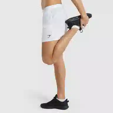 Gymshark Arrival 5" Shorts White