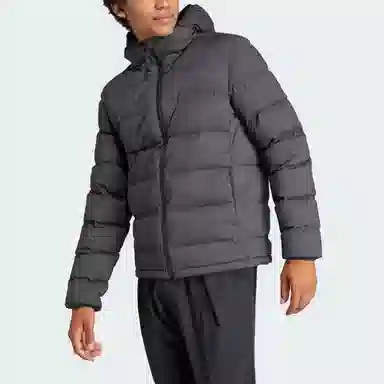 adidas Helionic Stretch Hooded Down Jacket 550Logo