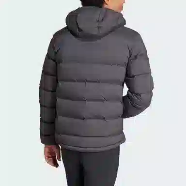 adidas Helionic Stretch Hooded Down Jacket 550Logo