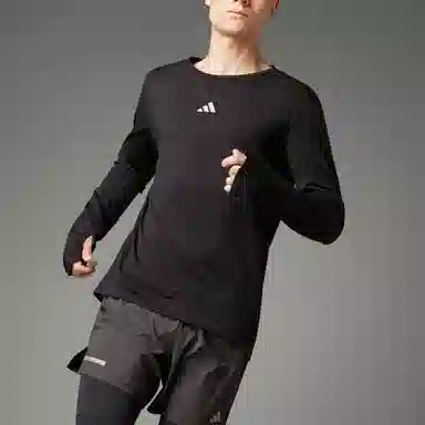 adidas Ultimate Running Conquer The Elements Merino Long Sleeve Long-Sleeve Top LogoT
