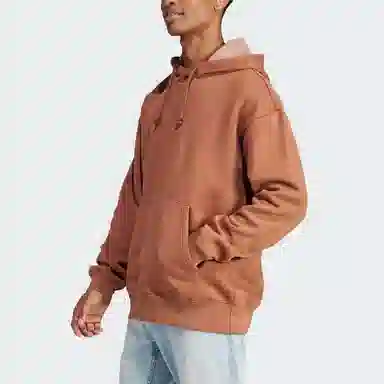 adidas All Szn Garment-Wash Hoodie Brown