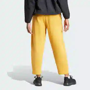 adidas Lounge French Terry Barrel-Leg Pants Logo