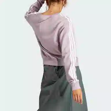 adidas Essentials 3-Stripes V-Neck Sweatshirt V