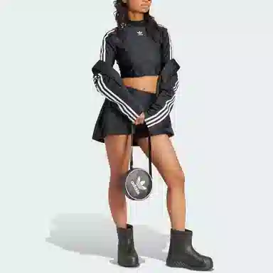 adidas Originals 3-Stripes Cropped Long-Sleeve Top