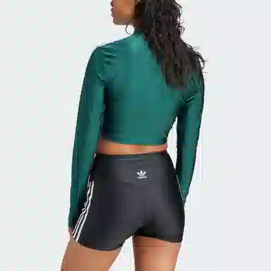 adidas Originals 3-Stripes Cropped Long-Sleeve Top