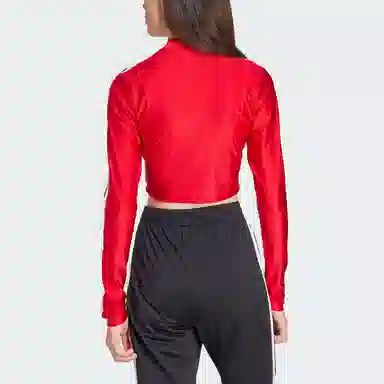 adidas originals 3-Stripes 3-Stripes Cropped Long-Sleeve Top T