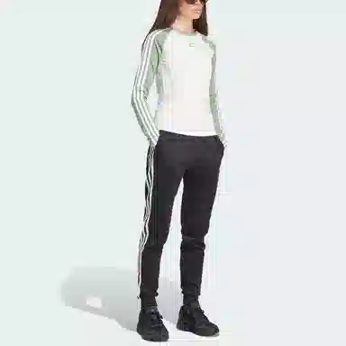 adidas originals Slim Fit Long Sleeve Logo T