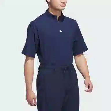 adidas Ultimate365 Twistknit Piqu Mock Polo Shirt LogoPolo