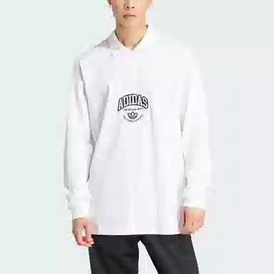 adidas originals Vrct Long Sleeve Polo Shirt LogoPolo