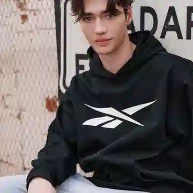 Reebok Logo Hoodie Black