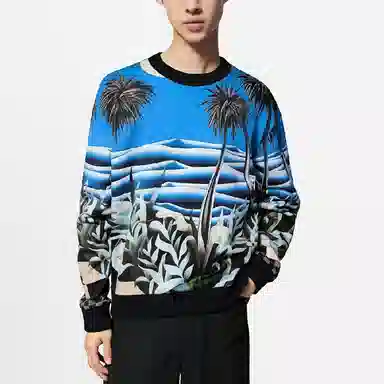 Louis Vuitton SS24 Blue Crewneck Sweater