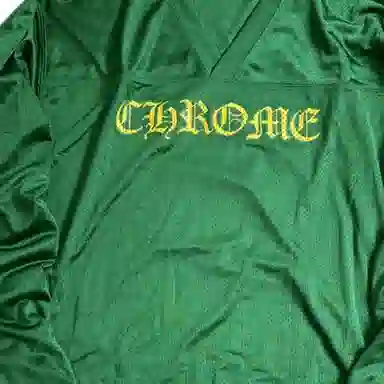 Chrome Hearts SS24 V-Neck Long Sleeve Tee Green