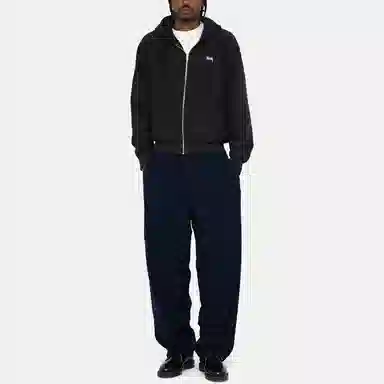 Stussy Stock Logo Zip Hoodie