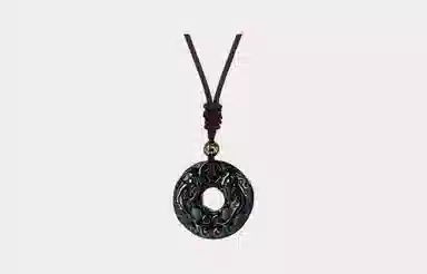 百利金 双貔貅平安扣 吉祥纳福平安顺遂国潮复古新中式精致轻奢百搭气质小众设计转运珠锁骨链#好运 玉髓 玉石项链 男女同款情侣款