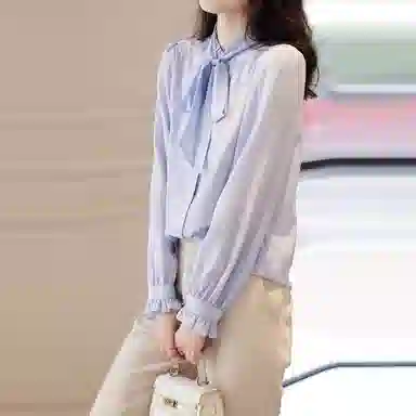 【dme】 系带长袖衬衫 女款