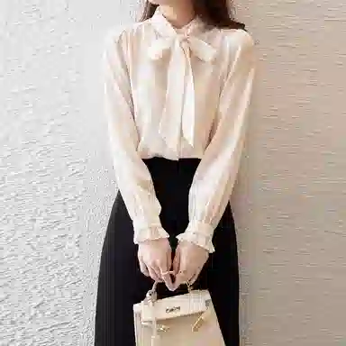 【dme】 系带长袖衬衫 女款