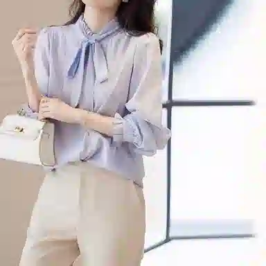 【dme】 系带长袖衬衫 女款