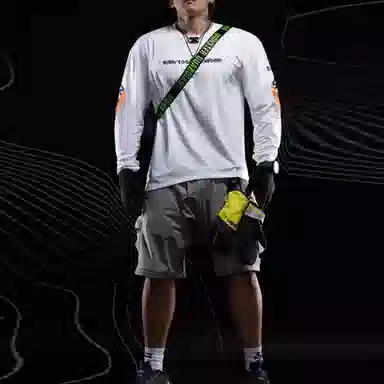 Monster Guardians Shield Series Long Sleeve Tee White