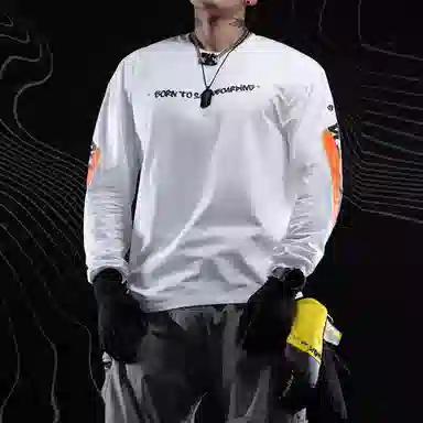 Monster Guardians Shield Series Long Sleeve Tee White