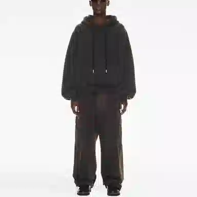 OFF-WHITE SS23 Hoodie Washed Black