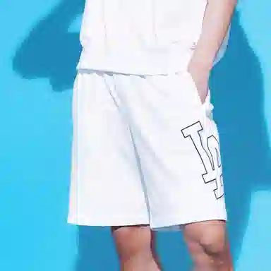 MLB SS23 Los Angeles Dodgers White Shorts