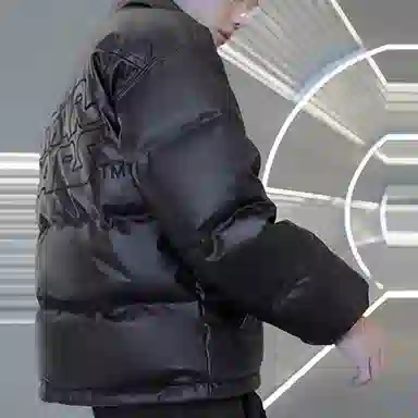 LiNing x Star Wars Logo Puffer Jacket Black