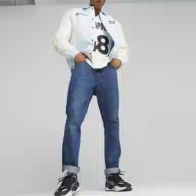 PUMA Colorblock Letter Print Jacket