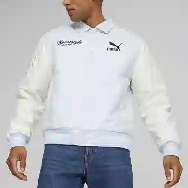 PUMA Colorblock Letter Print Jacket