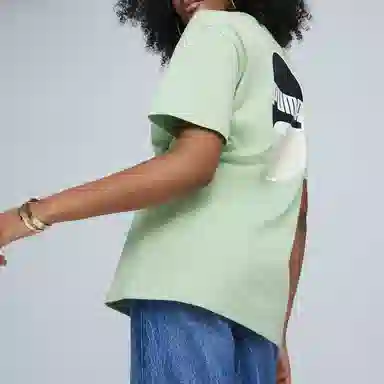 PUMA Downtown 180 Logo Tee Light Green
