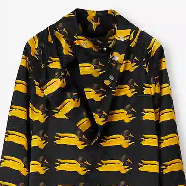 Burberry Animal Print Long Sleeve Dress