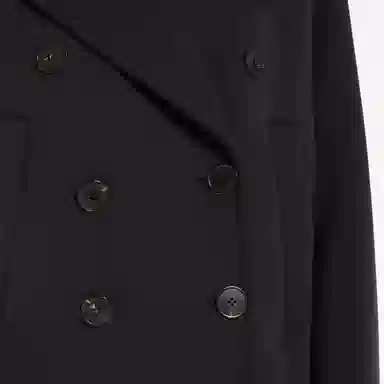 MaxMara Double-Breasted Coat Navy