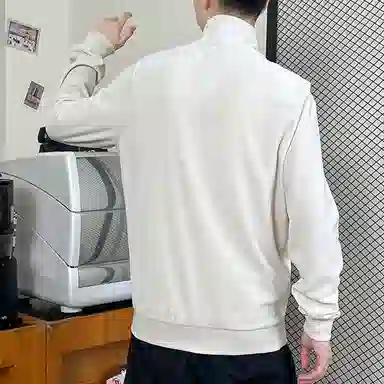 PUMA Logo Windbreaker Jacket White