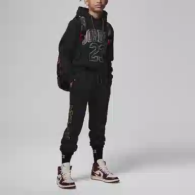 Jordan Take Flight Fleece Pants Black Gold