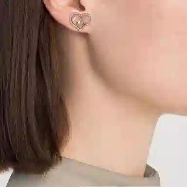 Vivienne Westwood Petra Heart Stud Earrings