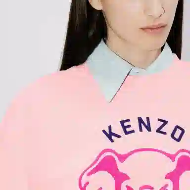 KENZO Logo Crewneck Pink