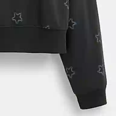 Coach SS24 Star Logo Crewneck Sweatshirt Black