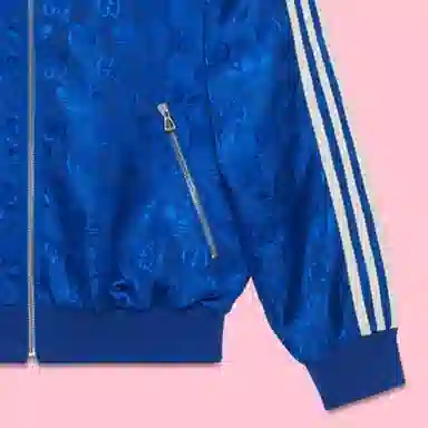 GUCCI x adidas Originals FW22 Retro Stripe Jacket Blue