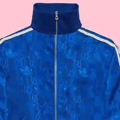 GUCCI x adidas Originals FW22 Retro Stripe Jacket Blue