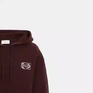 COACH FW23 Letter Pattern Hoodie