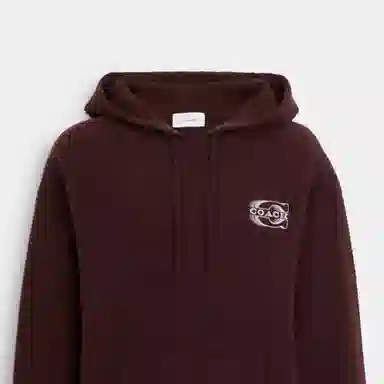 COACH FW23 Letter Pattern Hoodie