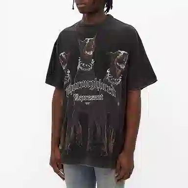 REPRESENT Three Hounds Print T-Shirt Black