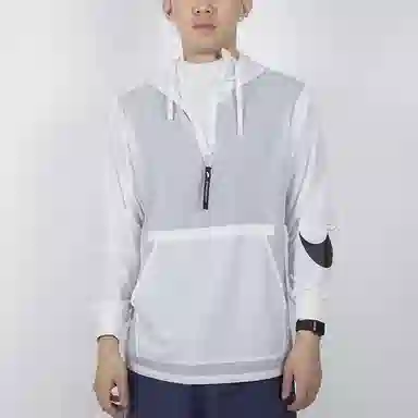 Nike Big Swoosh Half-Zip Hoodie White