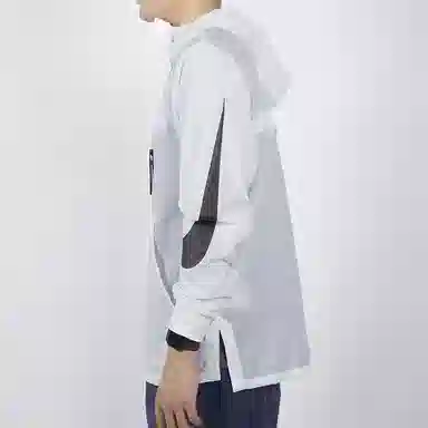 Nike Big Swoosh Half-Zip Hoodie White