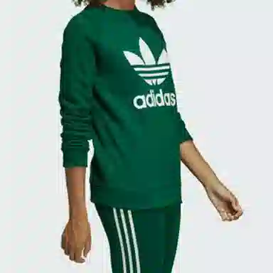 adidas originals Trefoil Crew Sweat Collegeate Green
