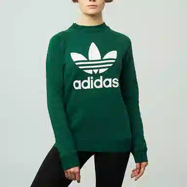 adidas originals Trefoil Crew Sweat Collegeate Green