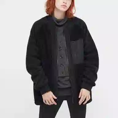UNIQLO x White Mountaineering Fleece Jacket Black