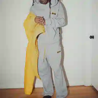 Drew House Logo Hoodie Heather Grey