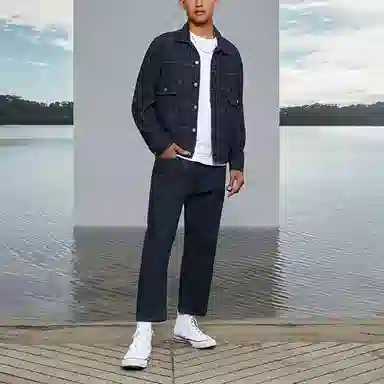 Levi's Ice Cool Series Loose Fit Cropped Jeans Blue